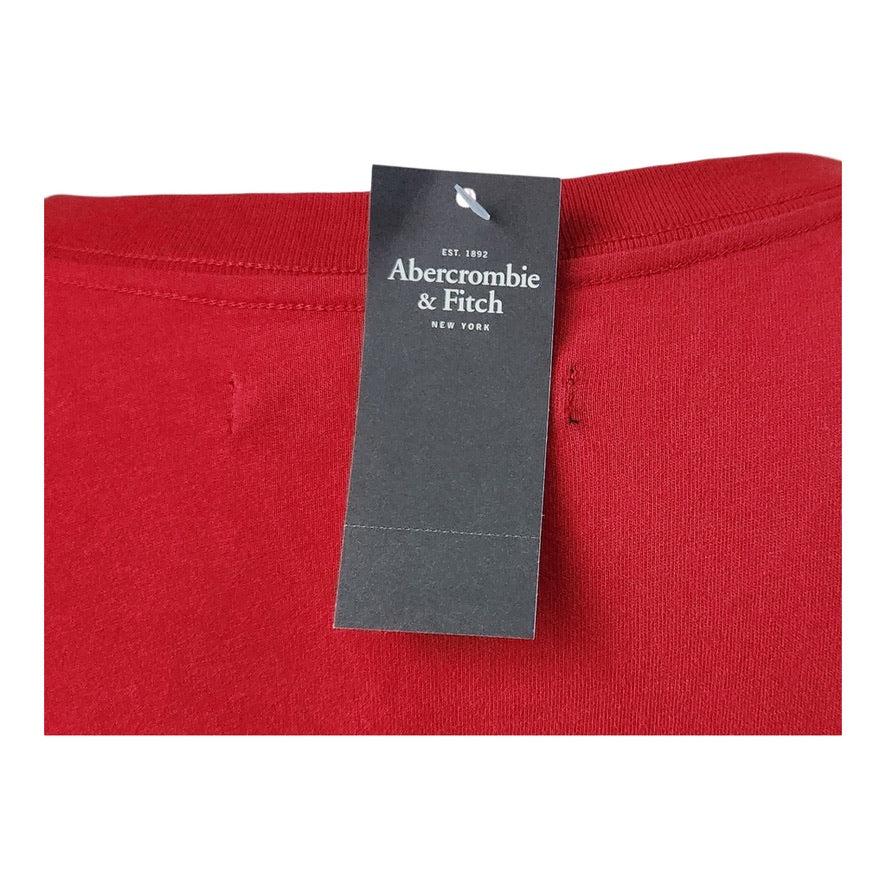 Abercrombie & Fitch Red White Blue Long Sleeve T-Shirt - Size Small
