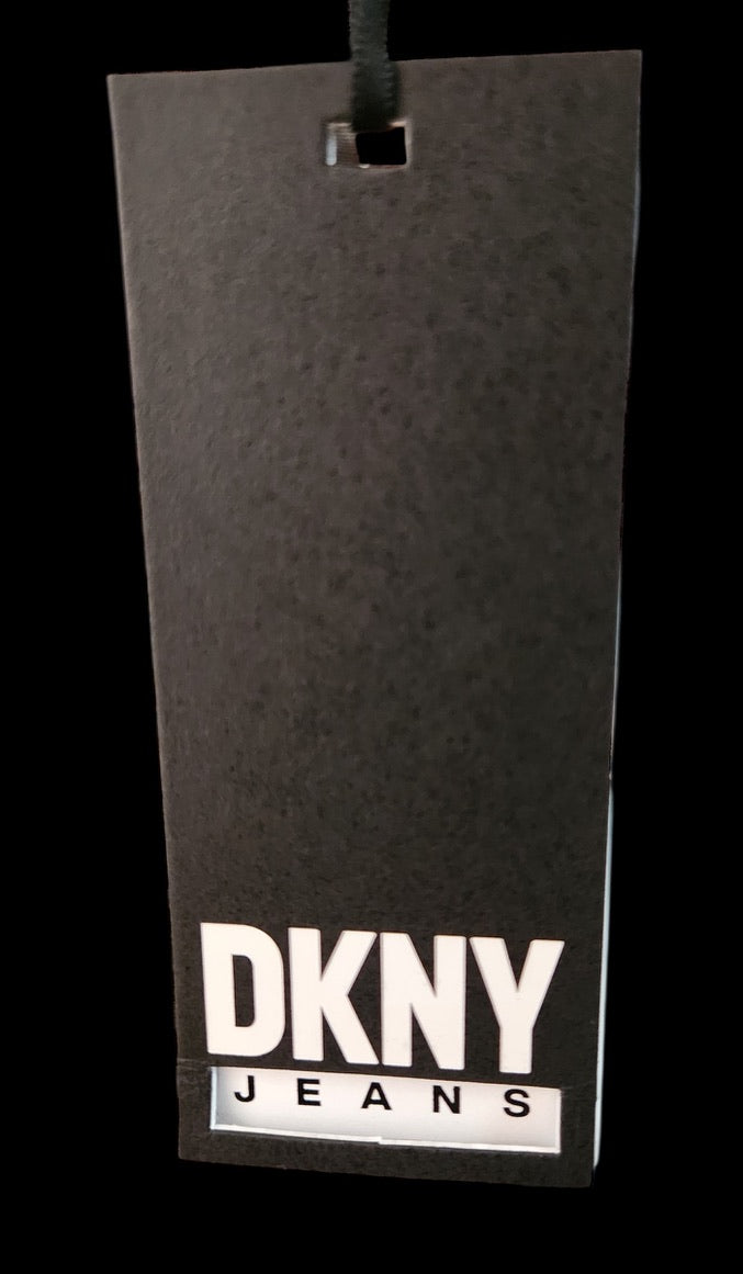 DKNY Jeans White Multi Blouse - Size Small