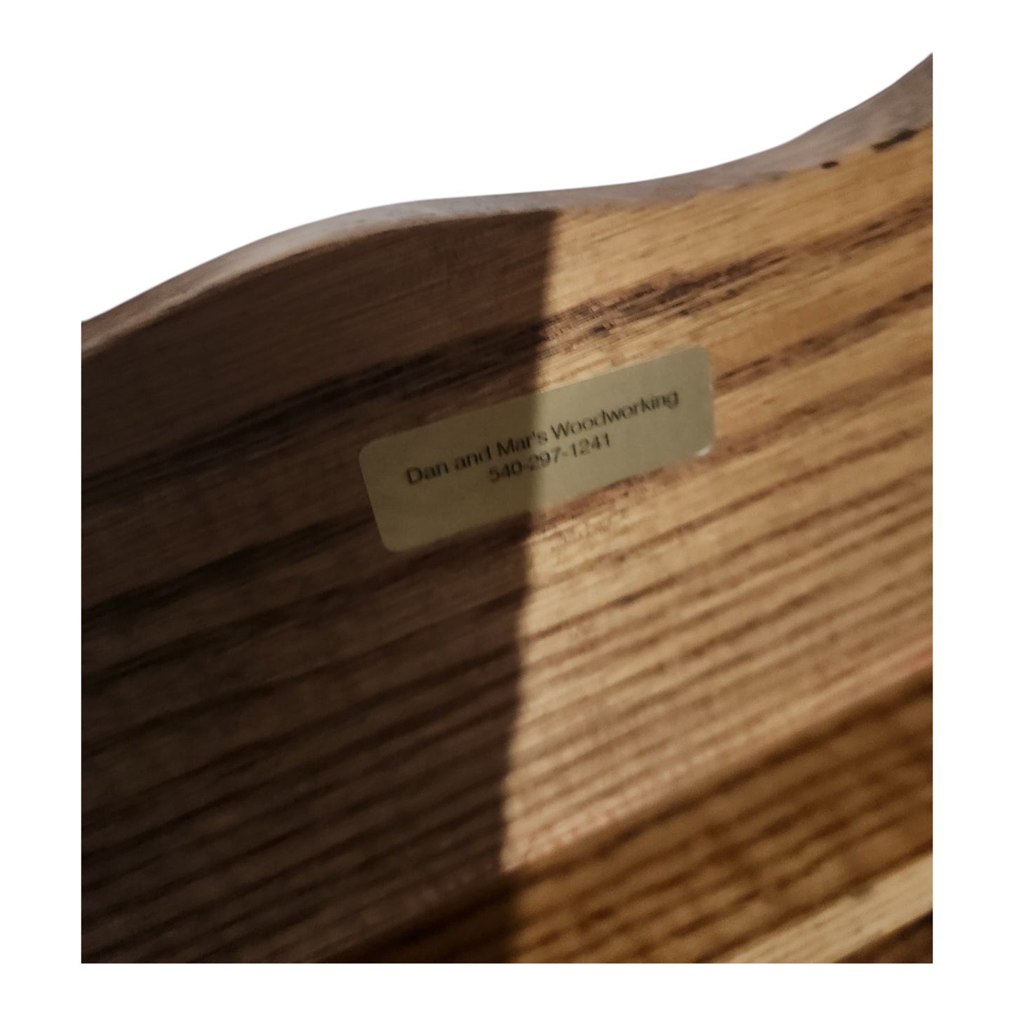 Handcrafted Oak Thimble Display Rack "The Flemings" Wall Shelf by Dan & Marie Woodworking