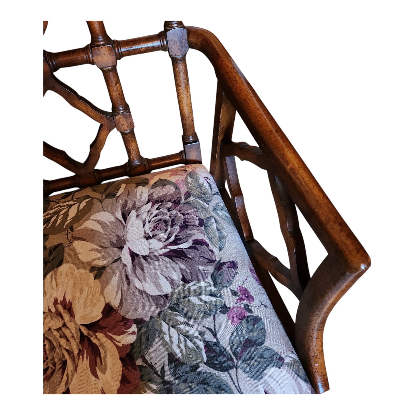 Vintage Chinese Chippendale George III Arm Chair