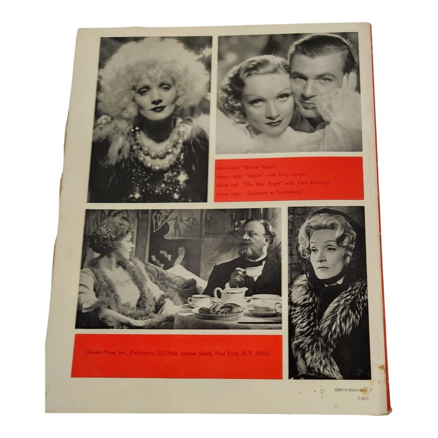 The Films of Marlene Dietrich by Homer Dickens (First Edition 1970)