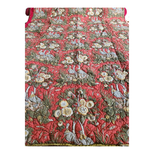 Vintage All In One Quilt & Multi-Color Patch Work Comforter 67"x51" Twin