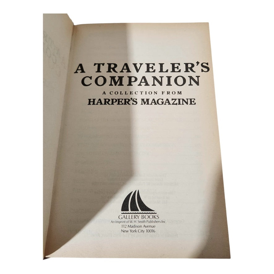 Used, A Traveler's Companion: Harper's Magazine Collection (First Edition 1991)"