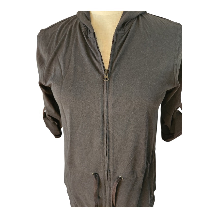 Land's End Black Hoodie Dress