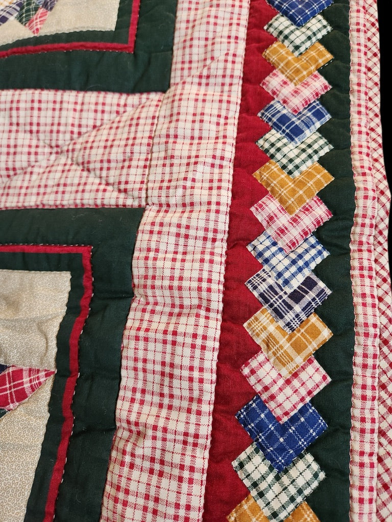 Pre-owned Multi-Color Quilted Bedspread 65.5"x90.25" Twin Extra Long Beautiful And Vibrant