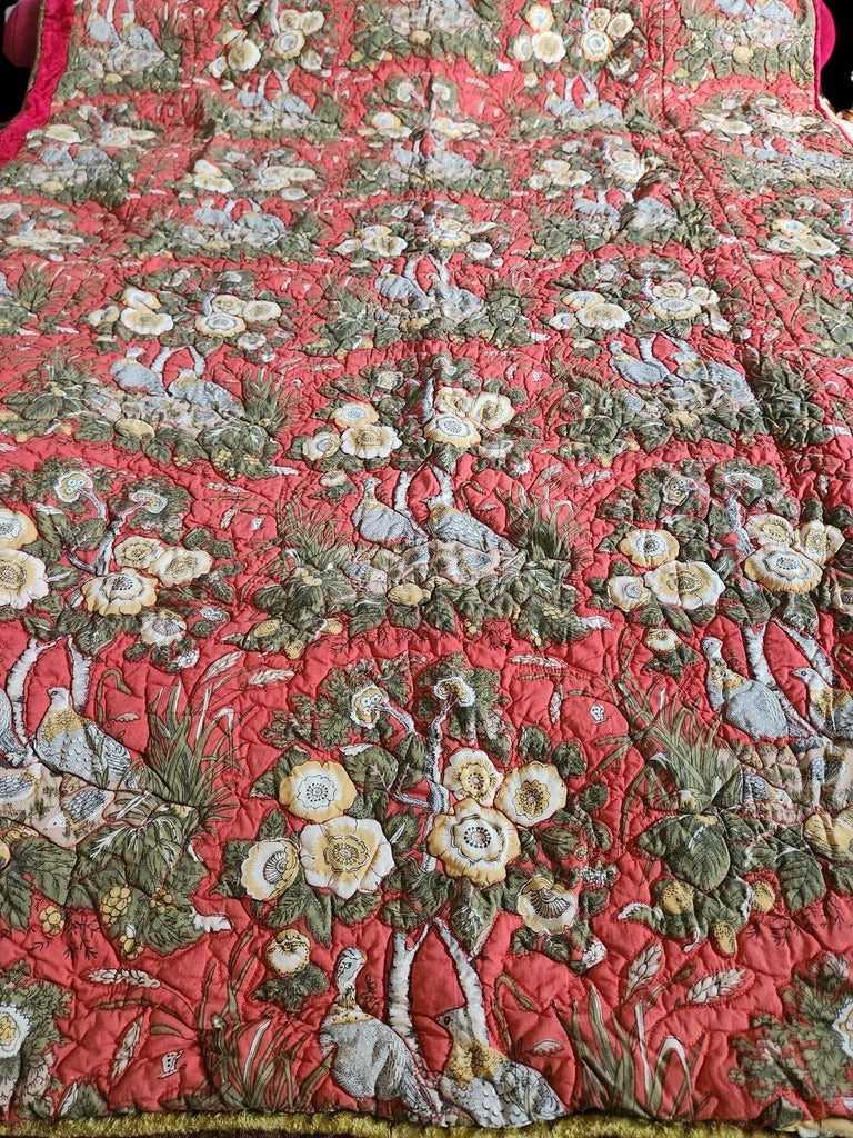 Vintage All In One Quilt & Multi-Color Patch Work Comforter 67"x51" Twin