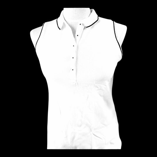 Lands' End Classic White Polo Shirt - Size Extra Small/ Petite (2-4)