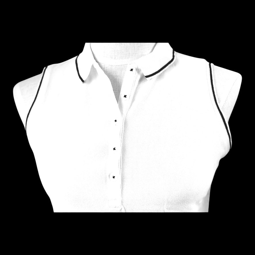 Lands' End Classic White Polo Shirt - Size Extra Small/ Petite (2-4)