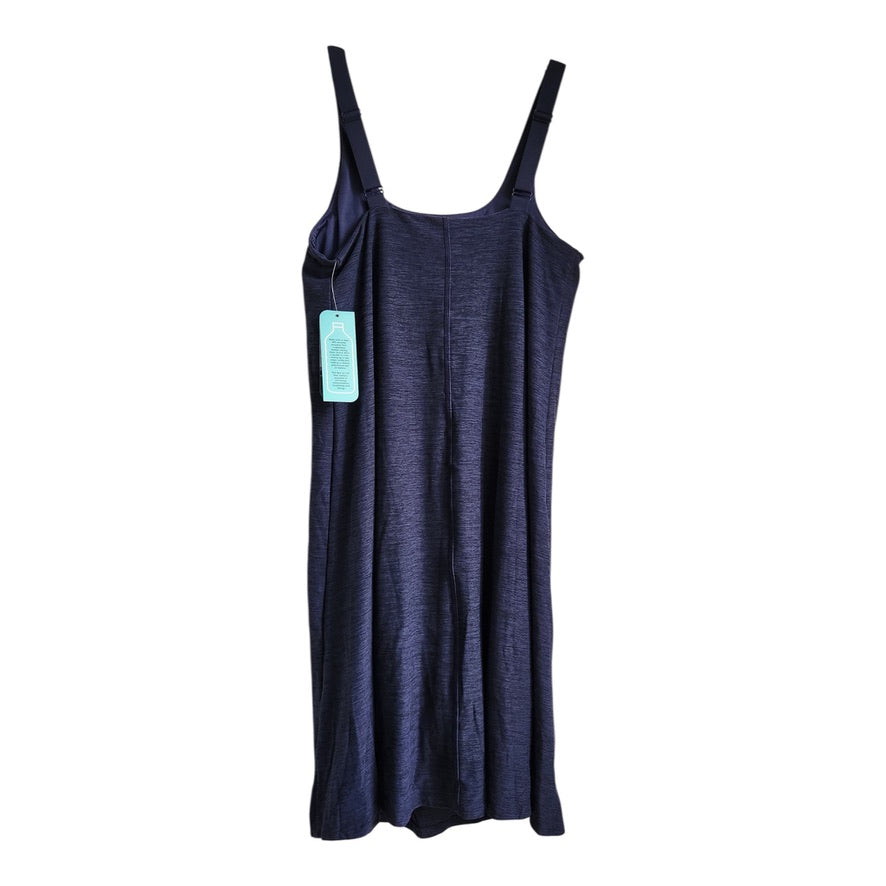 Women's MTA Sport Fast Dri Navy Blue Adjustable Strap Dress With With Built-in Bra & Shorts- Size Small