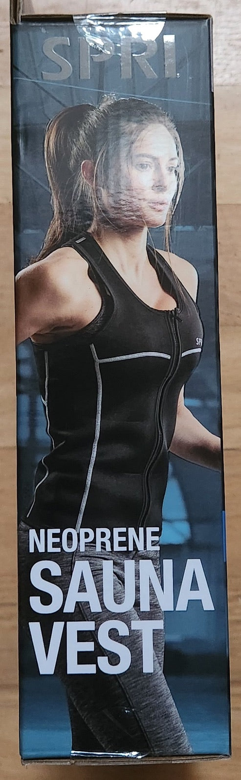 SPRI Neoprene Sauna Vest Large - Full Zip Workout Vest