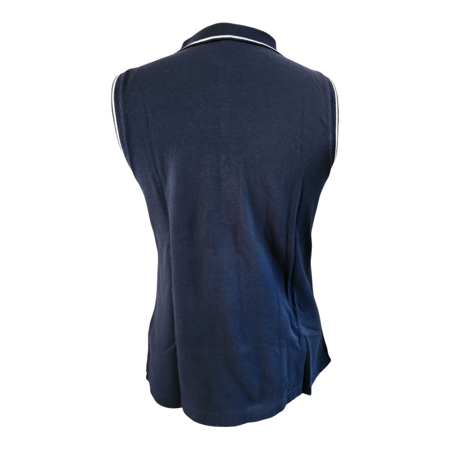 Lands' End Classic Navy Polo Shirt. Size Small/ Petite (6-8)
