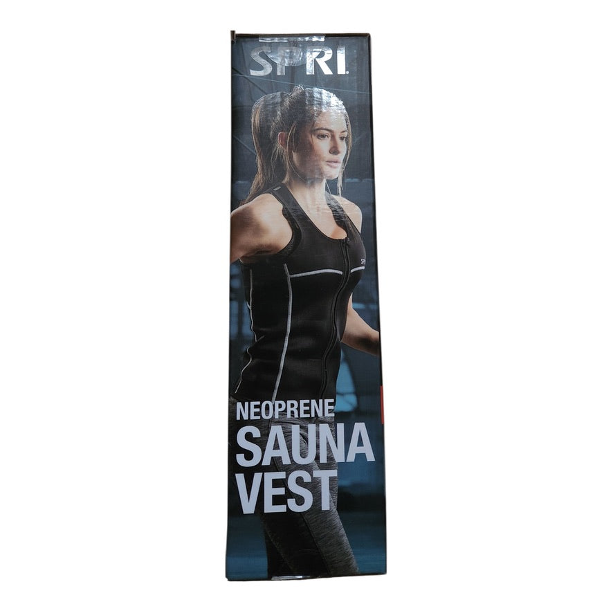 SPRI Neoprene Sauna Vest Medium - Full Zip Workout Vest