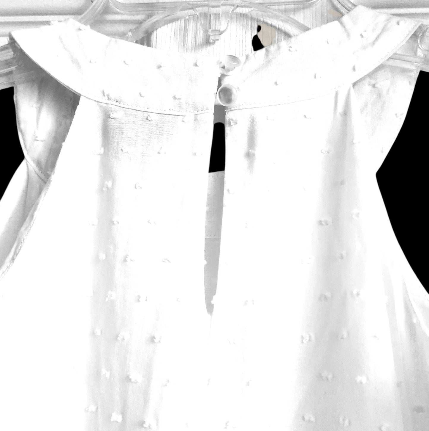 Lilt White Eyelet Tier Dress - Size M (7-8)