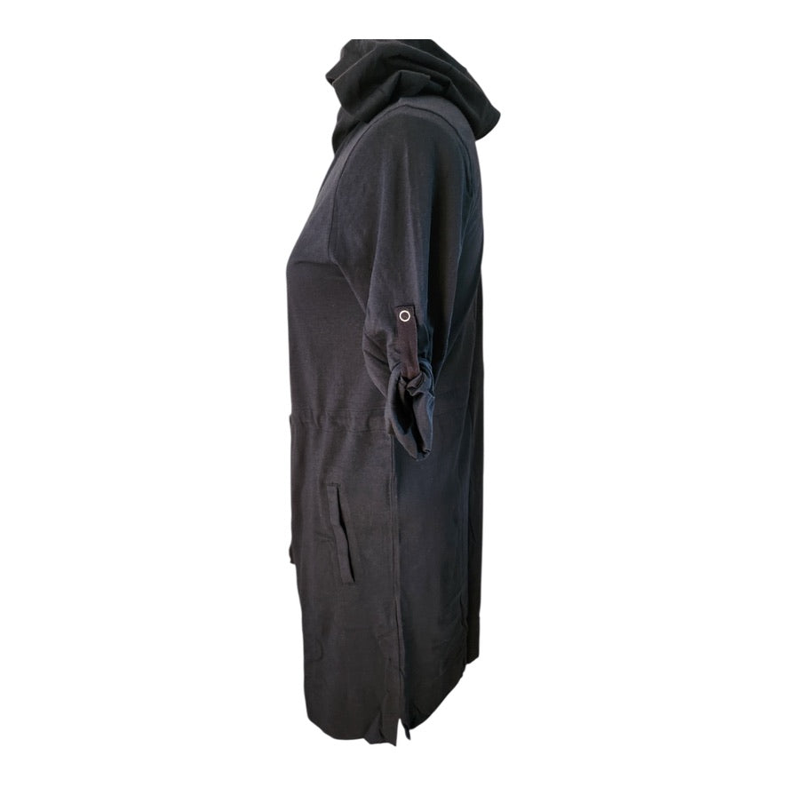 Land's End Black Hoodie Dress