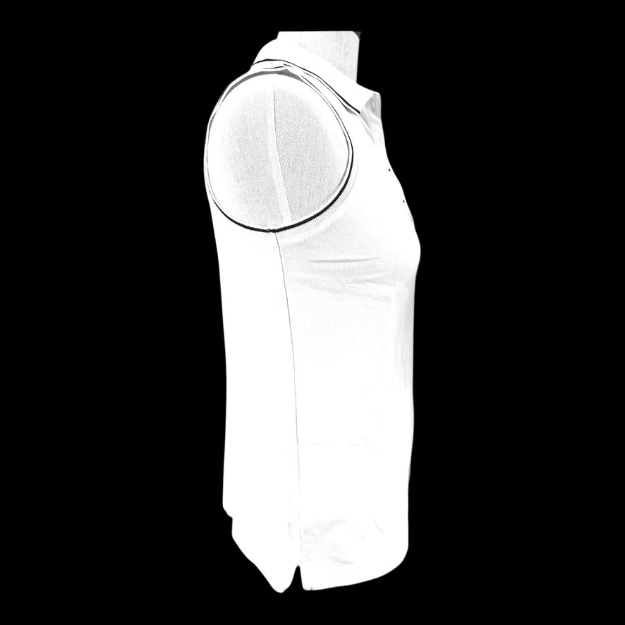 Lands' End Classic White Polo Shirt - Size Extra Small/ Petite (2-4)