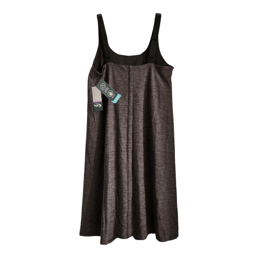 Women's MTA Sport Fast Dri Grey Adjustable Strap Dress With Built-in Bra and Shorts - Size Small.
