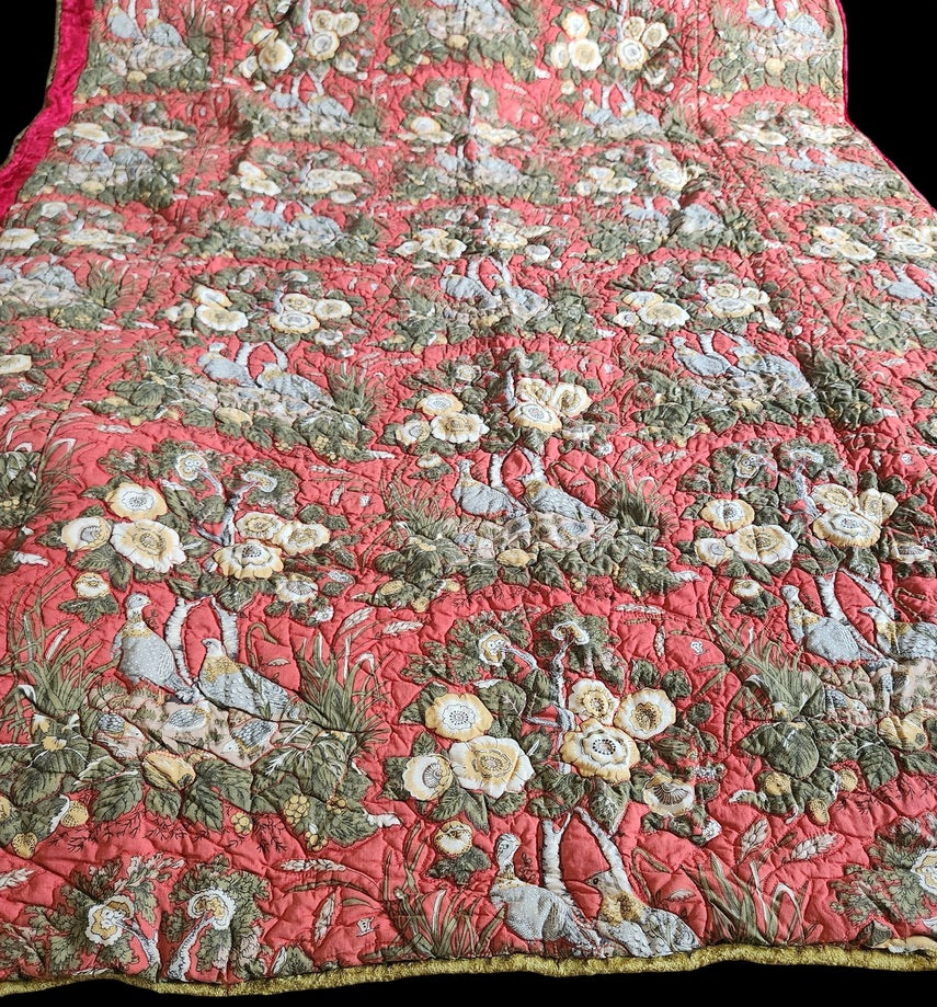Vintage All In One Quilt & Multi-Color Patch Work Comforter 67"x51" Twin