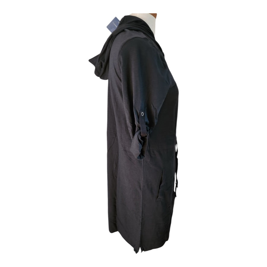 Land's End Black Hoodie Dress
