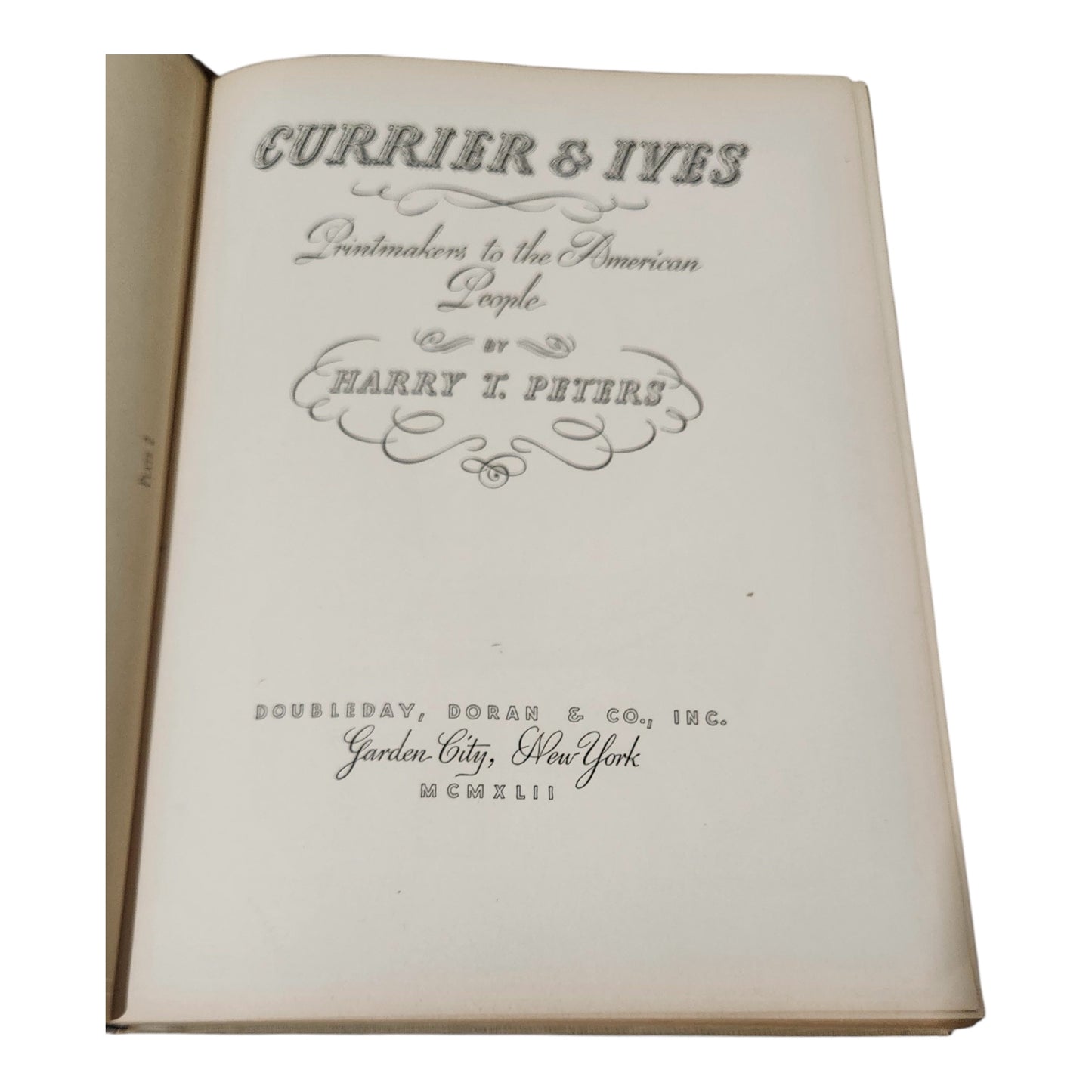 Currier & Ives: Printmakers to the American People by Harry T. Peters (1942) Hardcover Illustrated Americana Book