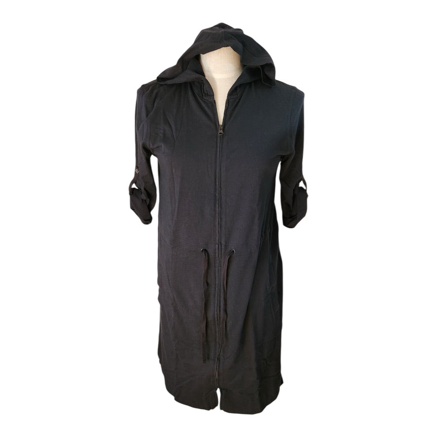 Land's End Black Hoodie Dress