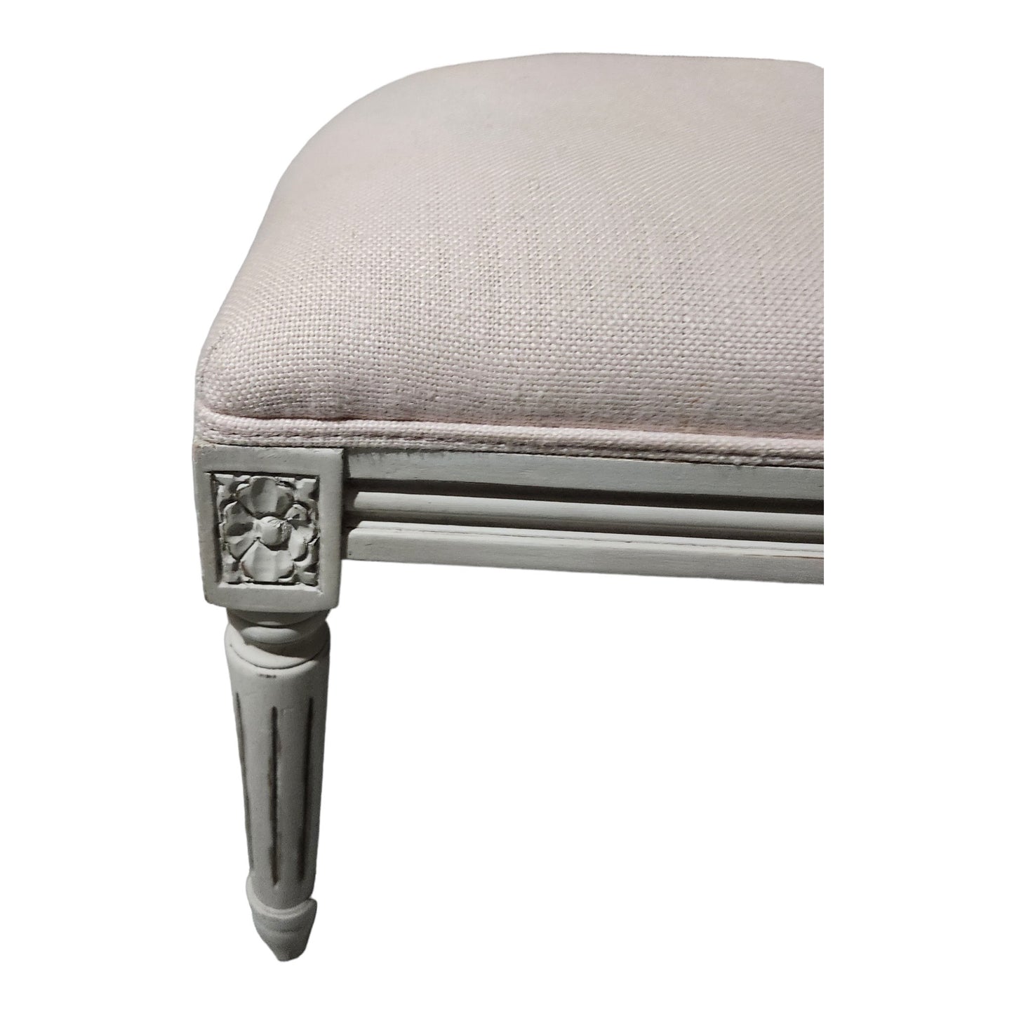Restoration Hardware French Style Cane Back Rounded Side Chair