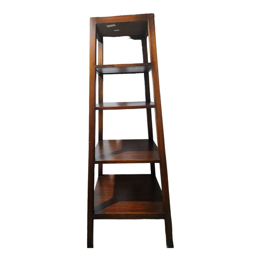 Tapered Graduated Obelisk Wood 5 Tier Cherry Etagere Bookcase/ Display Shelf