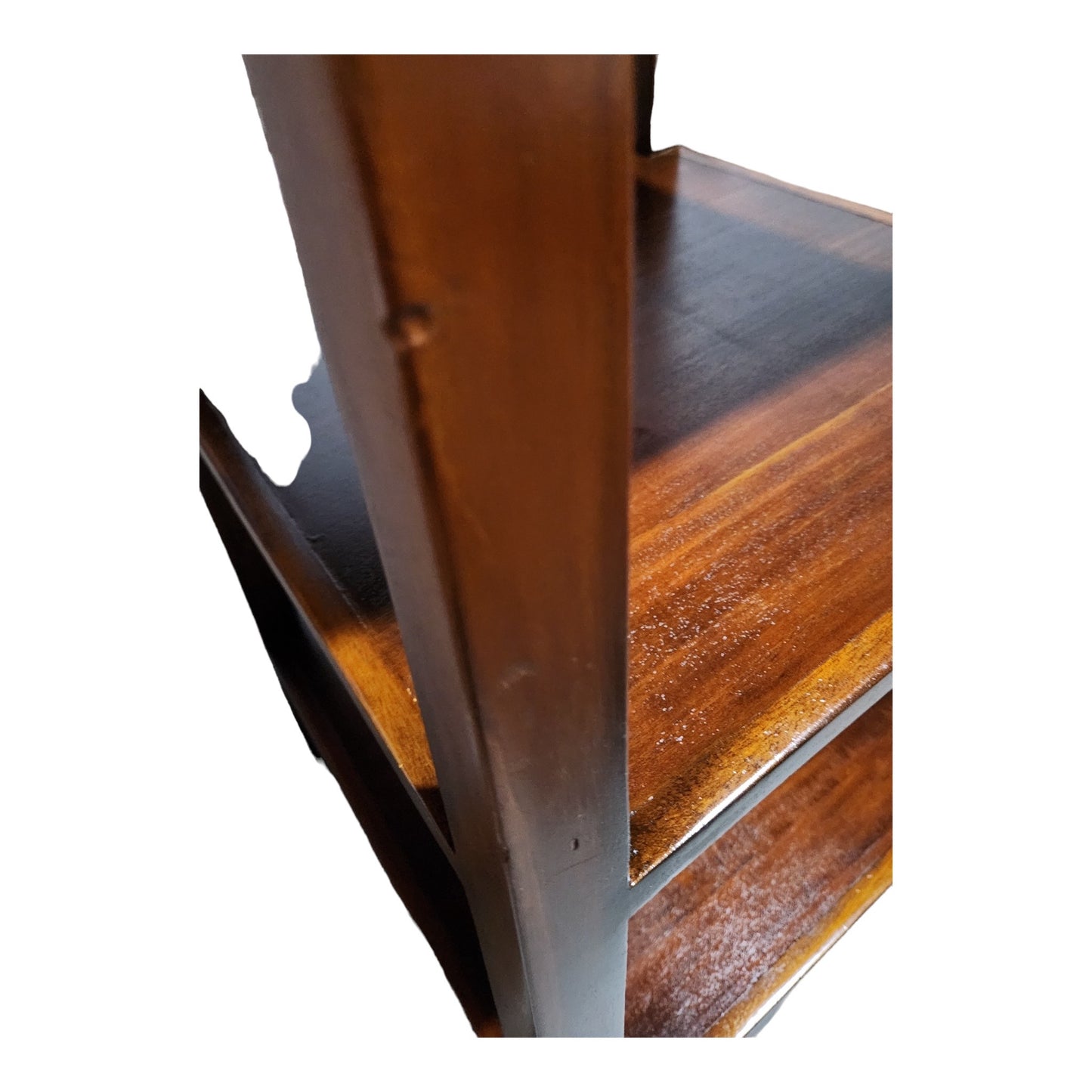 Tapered Graduated Obelisk Wood 5 Tier Cherry Etagere Bookcase/ Display Shelf