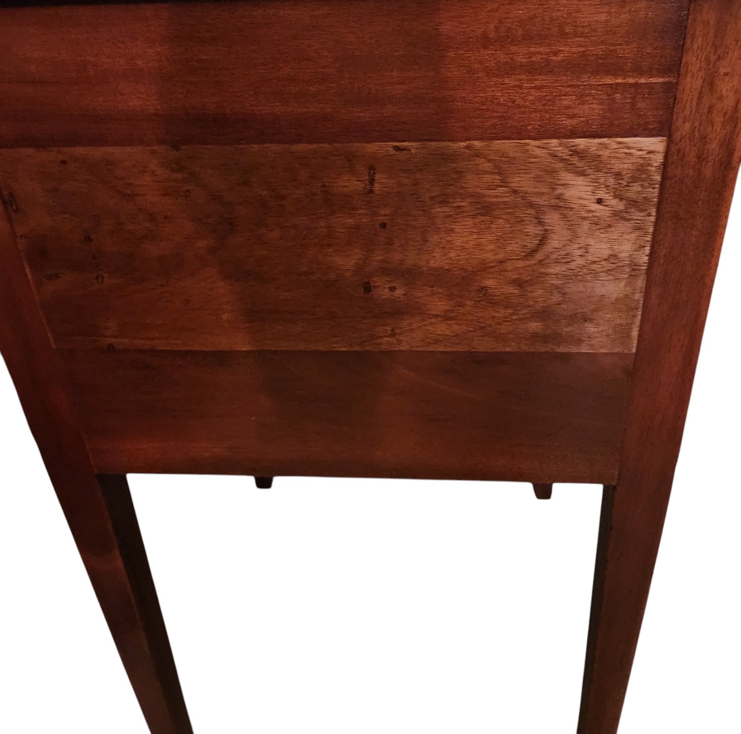 Vintage Oval Wood Martha Washington Style Sewing Stand/ Cabinet Side Pockets