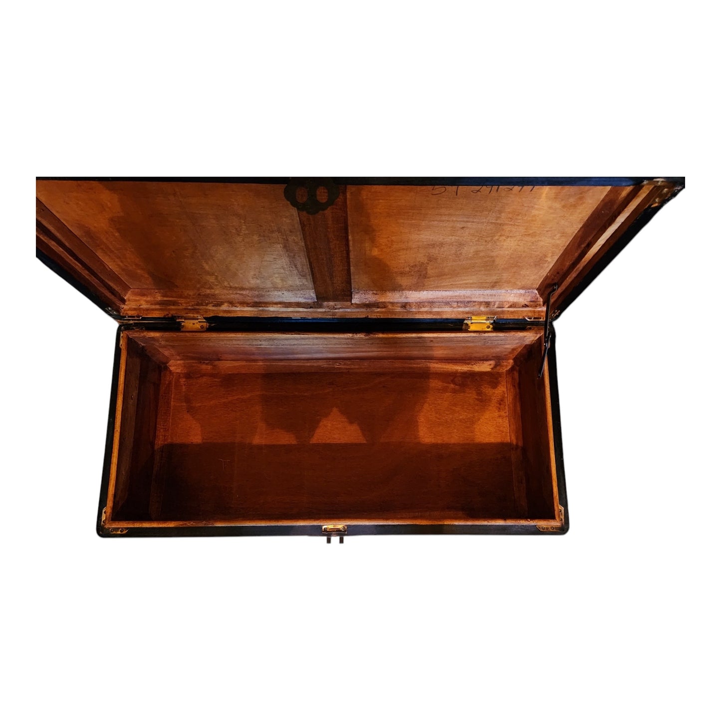 Vintage Chinese Carved Wood Storage Chest
